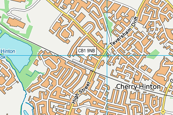 CB1 9NB map - OS VectorMap District (Ordnance Survey)