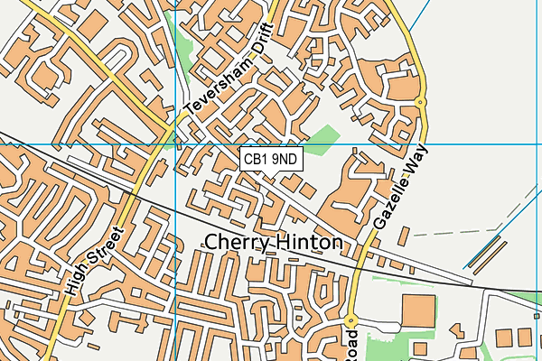 CB1 9ND map - OS VectorMap District (Ordnance Survey)