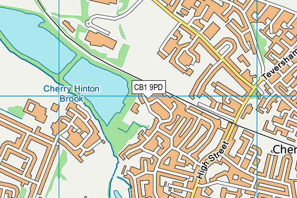 CB1 9PD map - OS VectorMap District (Ordnance Survey)