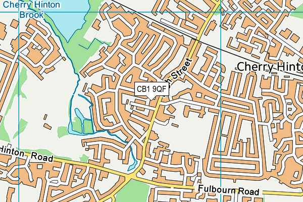 CB1 9QF map - OS VectorMap District (Ordnance Survey)