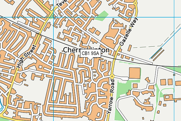 CB1 9SA map - OS VectorMap District (Ordnance Survey)