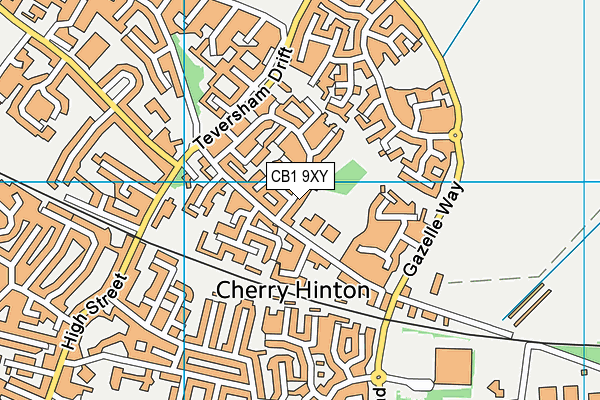 CB1 9XY map - OS VectorMap District (Ordnance Survey)