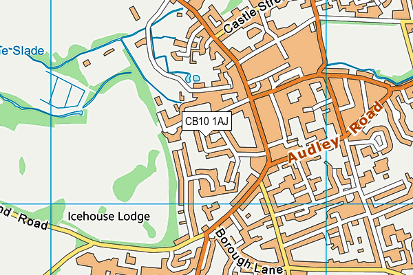 CB10 1AJ map - OS VectorMap District (Ordnance Survey)