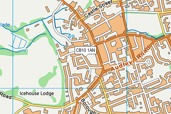 CB10 1AN map - OS VectorMap District (Ordnance Survey)