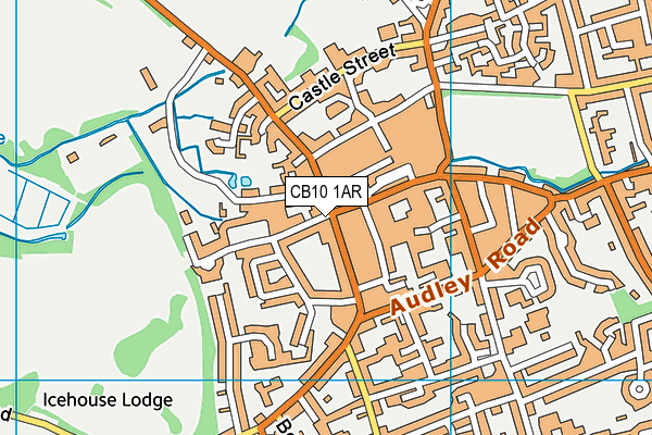 CB10 1AR map - OS VectorMap District (Ordnance Survey)