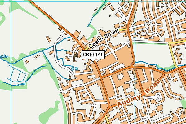 CB10 1AT map - OS VectorMap District (Ordnance Survey)