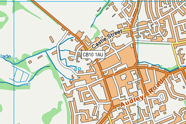 CB10 1AU map - OS VectorMap District (Ordnance Survey)