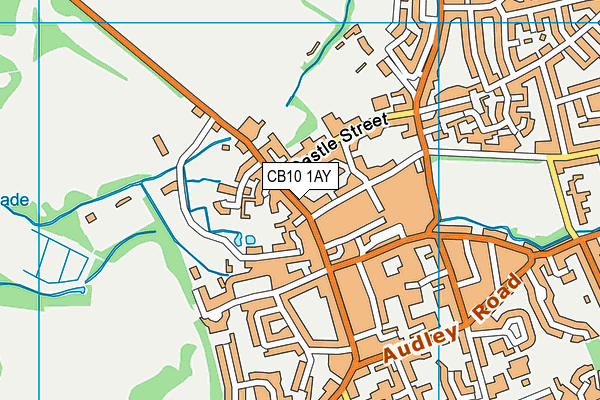 CB10 1AY map - OS VectorMap District (Ordnance Survey)