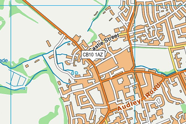CB10 1AZ map - OS VectorMap District (Ordnance Survey)
