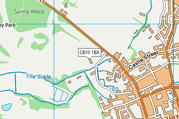Saffron Walden Golf Club map (CB10 1BX) - OS VectorMap District (Ordnance Survey)