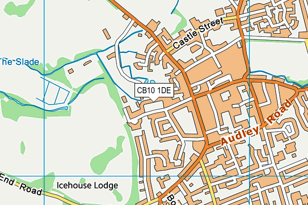 CB10 1DE map - OS VectorMap District (Ordnance Survey)