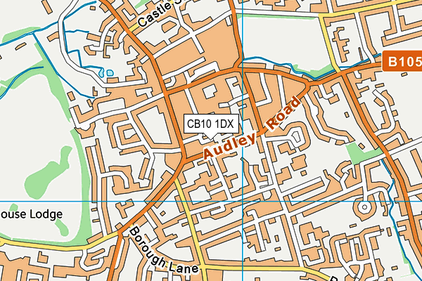 CB10 1DX map - OS VectorMap District (Ordnance Survey)