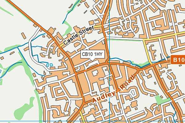 CB10 1HY map - OS VectorMap District (Ordnance Survey)