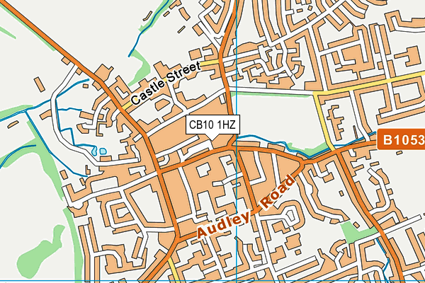 CB10 1HZ map - OS VectorMap District (Ordnance Survey)