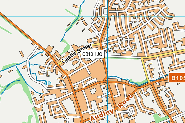 Castle Hill Tennis Club map (CB10 1JQ) - OS VectorMap District (Ordnance Survey)