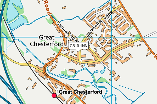 Great Chesterford Church of England Primary Academy map (CB10 1NN) - OS VectorMap District (Ordnance Survey)