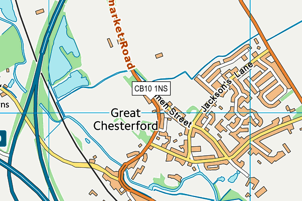 Great Chesterford Recreation Ground map (CB10 1NS) - OS VectorMap District (Ordnance Survey)