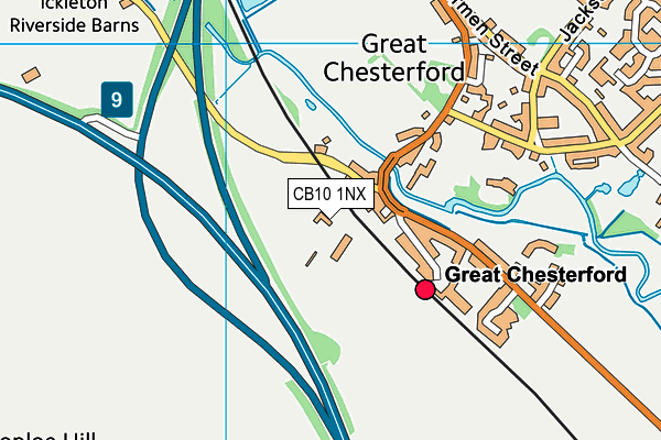 CB10 1NX map - OS VectorMap District (Ordnance Survey)