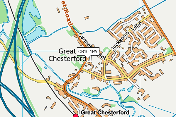 CB10 1PA map - OS VectorMap District (Ordnance Survey)