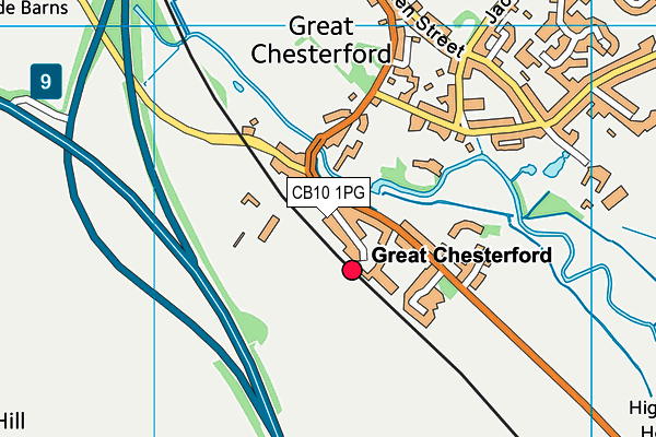 CB10 1PG map - OS VectorMap District (Ordnance Survey)