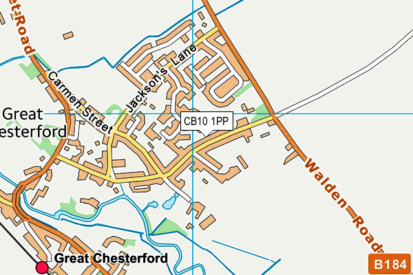 CB10 1PP map - OS VectorMap District (Ordnance Survey)