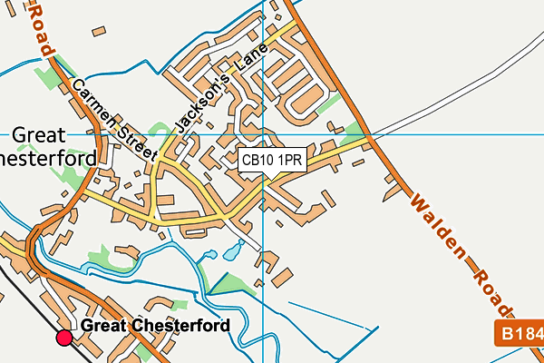 CB10 1PR map - OS VectorMap District (Ordnance Survey)