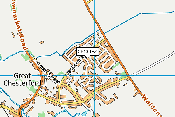 CB10 1PZ map - OS VectorMap District (Ordnance Survey)