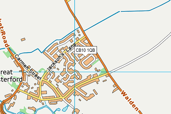 CB10 1QB map - OS VectorMap District (Ordnance Survey)