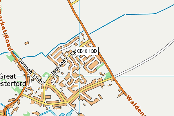 CB10 1QD map - OS VectorMap District (Ordnance Survey)