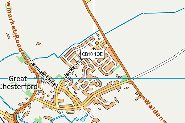 CB10 1QE map - OS VectorMap District (Ordnance Survey)