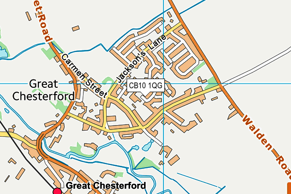 CB10 1QG map - OS VectorMap District (Ordnance Survey)