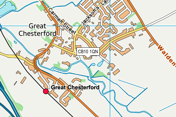 CB10 1QN map - OS VectorMap District (Ordnance Survey)