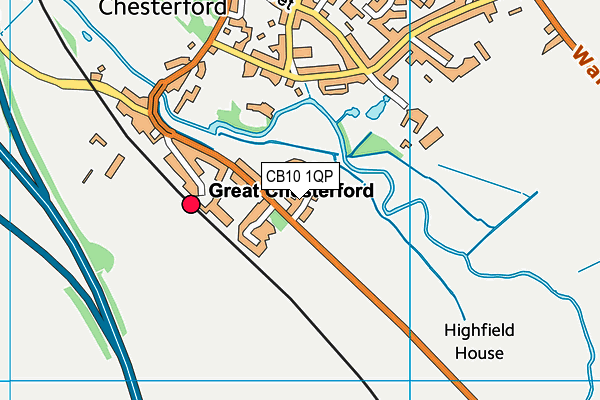 CB10 1QP map - OS VectorMap District (Ordnance Survey)