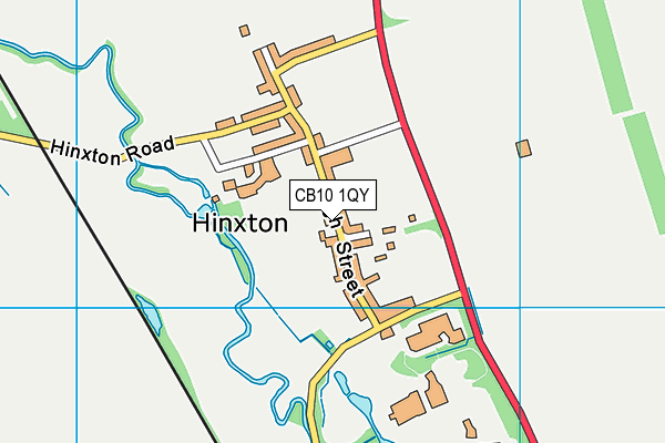 CB10 1QY map - OS VectorMap District (Ordnance Survey)