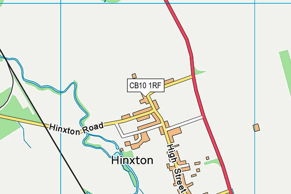 CB10 1RF map - OS VectorMap District (Ordnance Survey)