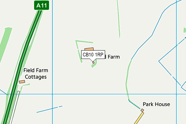 CB10 1RP map - OS VectorMap District (Ordnance Survey)