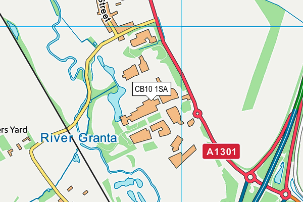 CB10 1SA map - OS VectorMap District (Ordnance Survey)