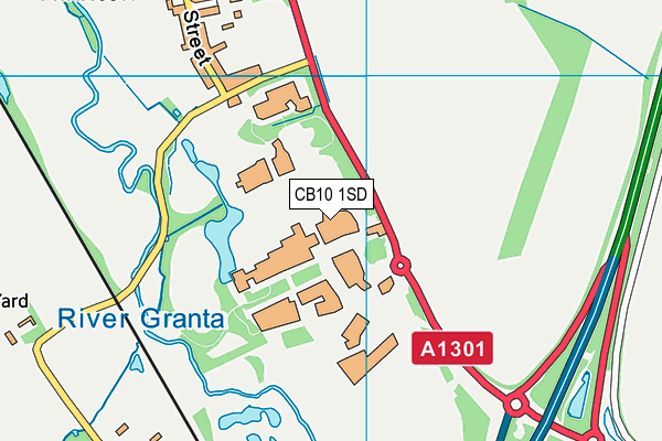 CB10 1SD map - OS VectorMap District (Ordnance Survey)