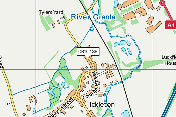 CB10 1SP map - OS VectorMap District (Ordnance Survey)