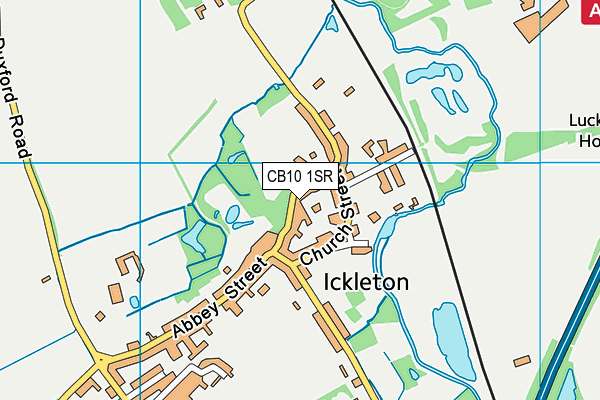 CB10 1SR map - OS VectorMap District (Ordnance Survey)