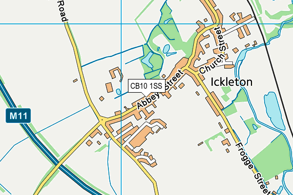 CB10 1SS map - OS VectorMap District (Ordnance Survey)