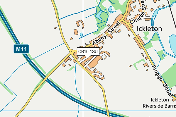 CB10 1SU map - OS VectorMap District (Ordnance Survey)