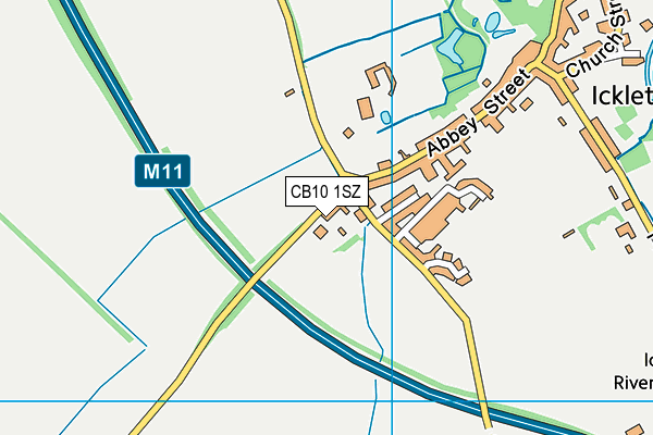 CB10 1SZ map - OS VectorMap District (Ordnance Survey)