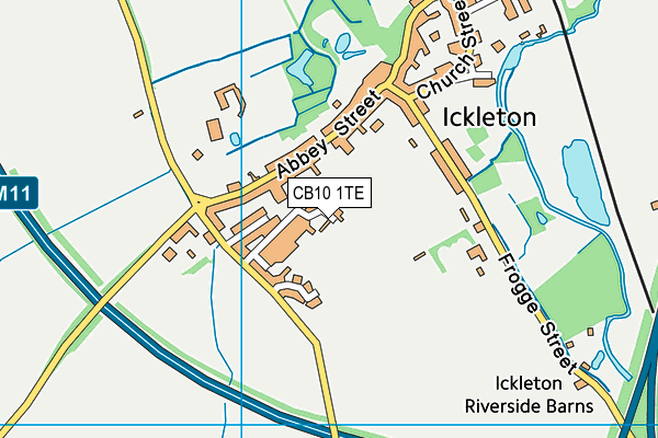 CB10 1TE map - OS VectorMap District (Ordnance Survey)