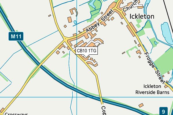 CB10 1TG map - OS VectorMap District (Ordnance Survey)