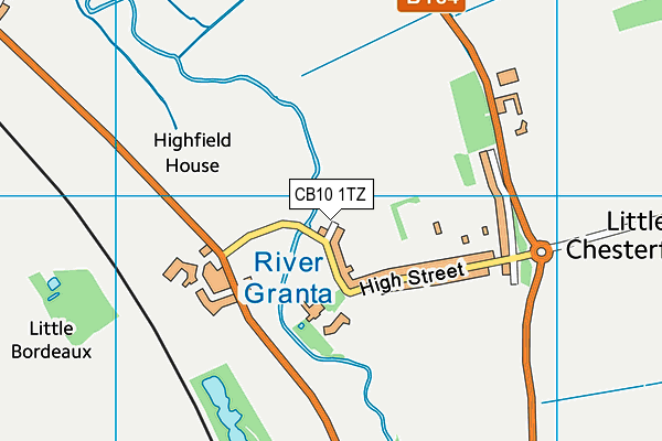 CB10 1TZ map - OS VectorMap District (Ordnance Survey)