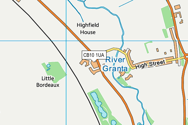 CB10 1UA map - OS VectorMap District (Ordnance Survey)