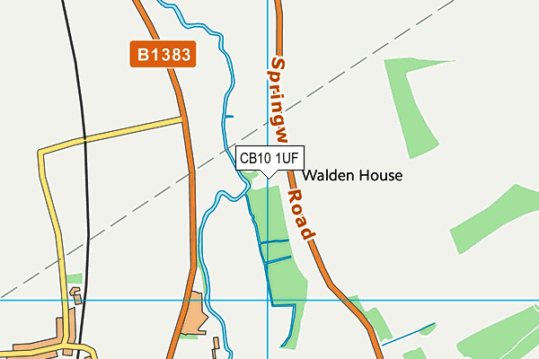 CB10 1UF map - OS VectorMap District (Ordnance Survey)