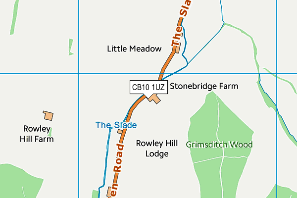 CB10 1UZ map - OS VectorMap District (Ordnance Survey)