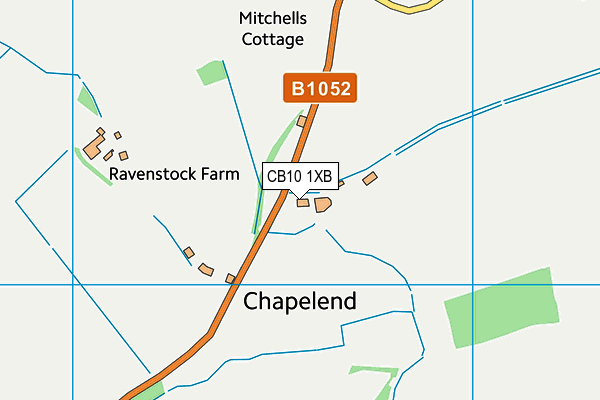 CB10 1XB map - OS VectorMap District (Ordnance Survey)